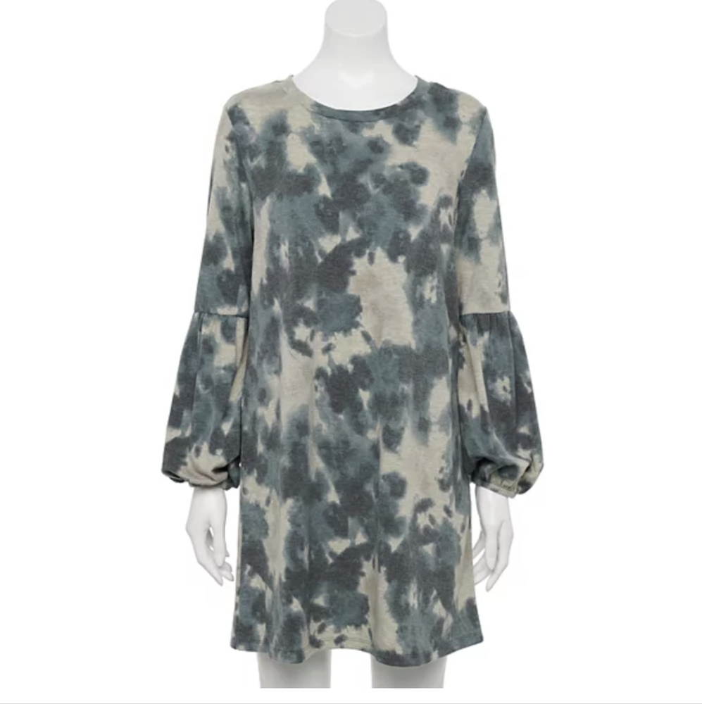 Lily Rose lantern sleeve sweatshirt dress size large
